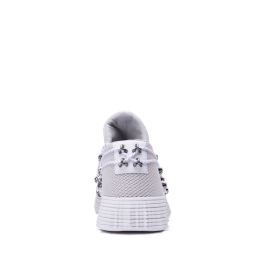 Supra Mens MALLI Cool Grey/white Low Top Shoes | CA-27487